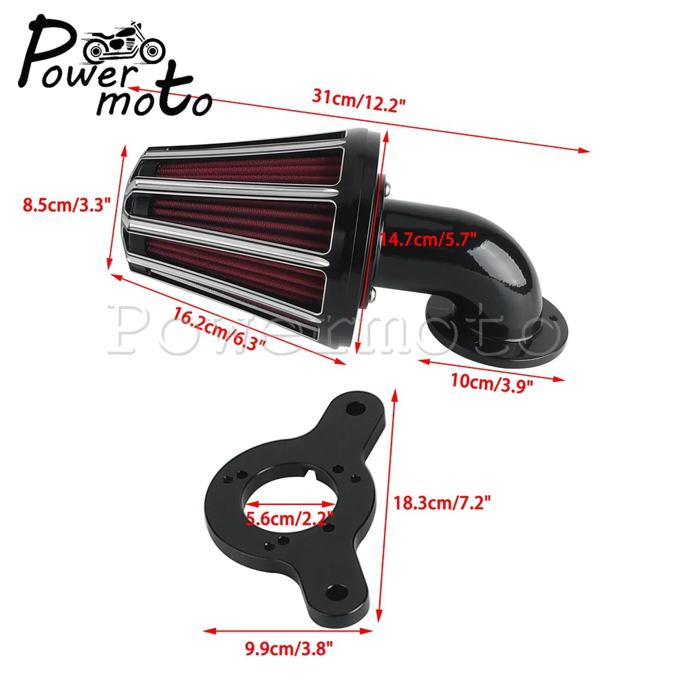 Аксессуары для мотоциклов массивный воздушный фильтр вперед Harley Touring 2000-2007 Dyna