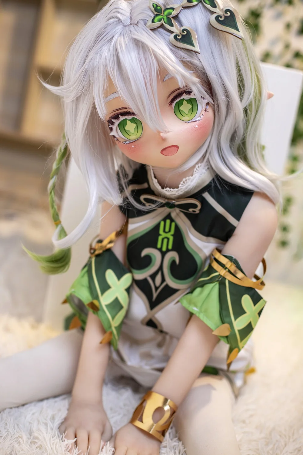 Экшн-фигурка Genshen Impact Real Loli Elf Ears полностью силиконовая кукла металлический