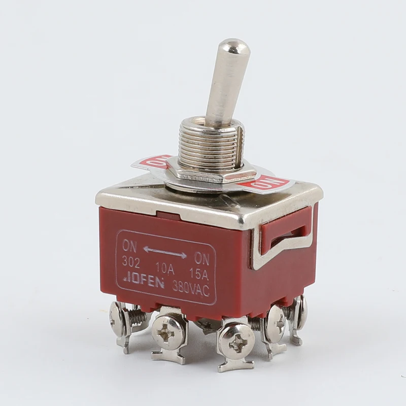 1 шт. E-TEN303 12 мм 9 Pin-код 3 положение ВКЛ-ВЫКЛ-на перекидной переключатель 10A 380VAC/15A 250V E-TEN302 коричневый высокое качество