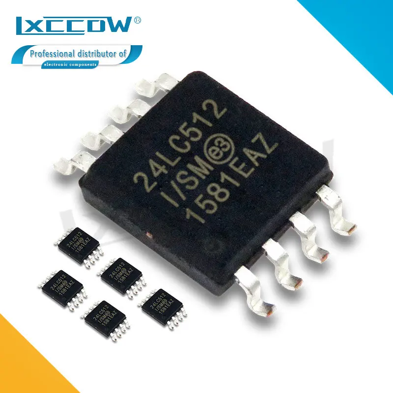 5 шт. 24LC512-I/SM SOP-8 24LC512 24LC32A-I/SM 24LC32-I/SM 24LC32 24LC64-I/SM 24LC64 24LC128-I/SM 24LC128 24LC256-I/SM 24LC256