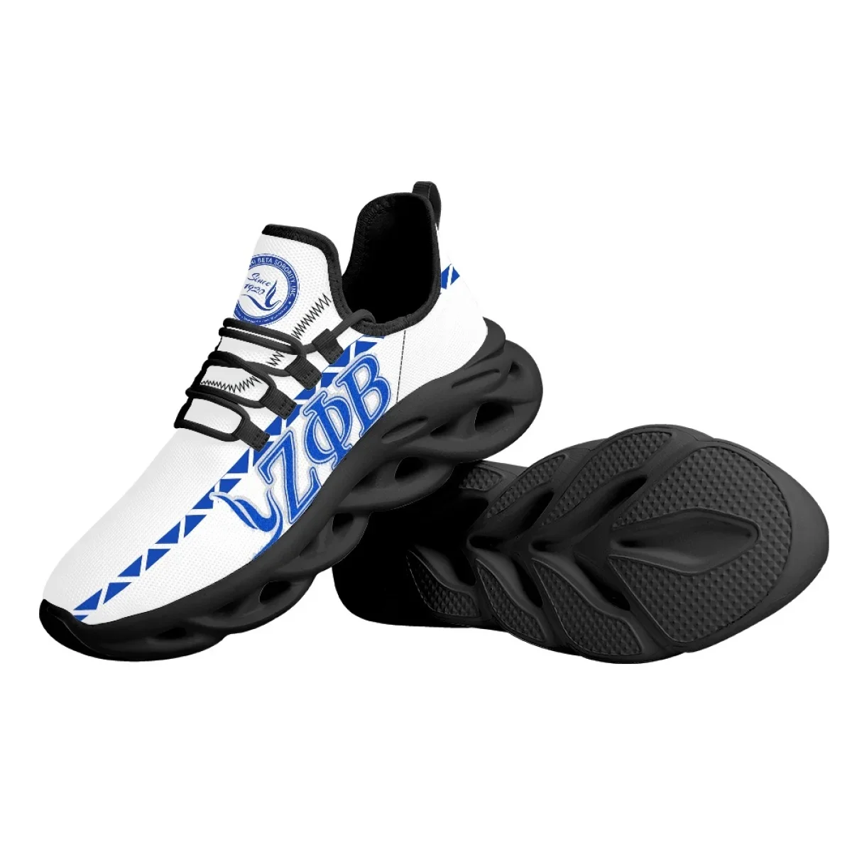 Женские кроссовки Zeta Phi Beta с круглым носком на плоской подошве индивидуальным