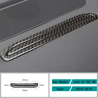 carbon fiber car accessories interior central control panel carbon fiber cover trim stickers for audi q7 sq7 4m 2016 2019