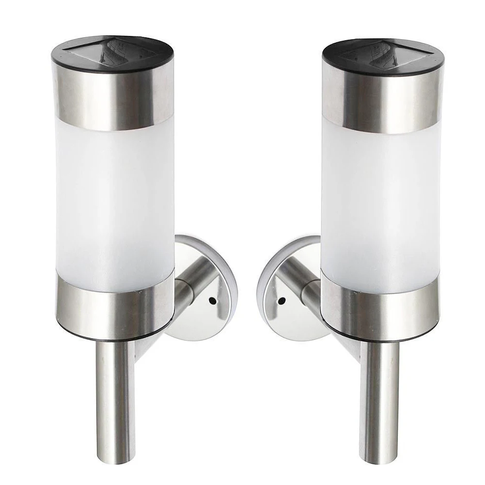 

С винтами, прочная настенная лампа для дома, с питанием от солнечной батареи, из нержавеющей стали