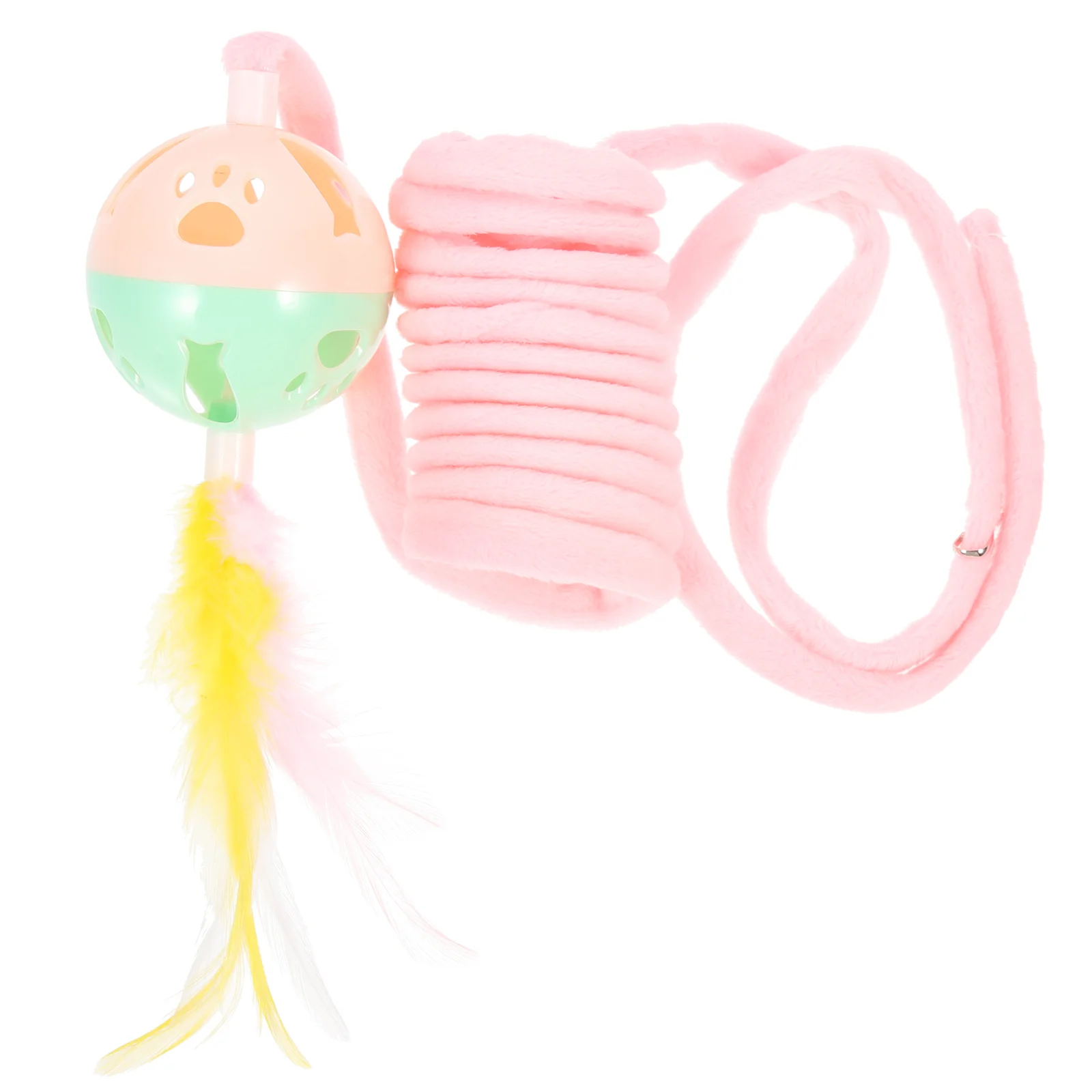 

Cat Toy Kitten Spring Plaything Door Funny Interesting Household Compact Scratch Teaser Plush Wand Accessory Replaceable Toys