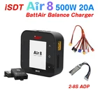 ISDT Air8 500W 20A 2-8S  Q8 MAX 1000W  Q6 Nano 200W 8A 1-6S Lipo Battery Balance Charger для Lilon LiPo LiHV NiMH Pb RC моделей