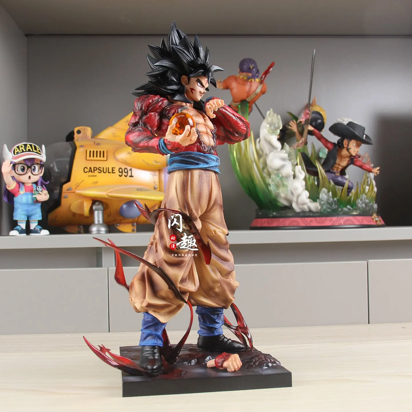 Фото Фигурка Lk Dragon Ball Super Saiyan 4 Son Goku Gk, коллекционная модель аниме, украшение для рабочего стола, подарок для любителей аниме №4