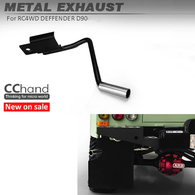 

CChand Accessories Metal Exhaust Pipe for 1/10 RC4WD RC Crawler G2 Land Rover Defender D90 D110 Car Parts DIY Model Toy TH20811