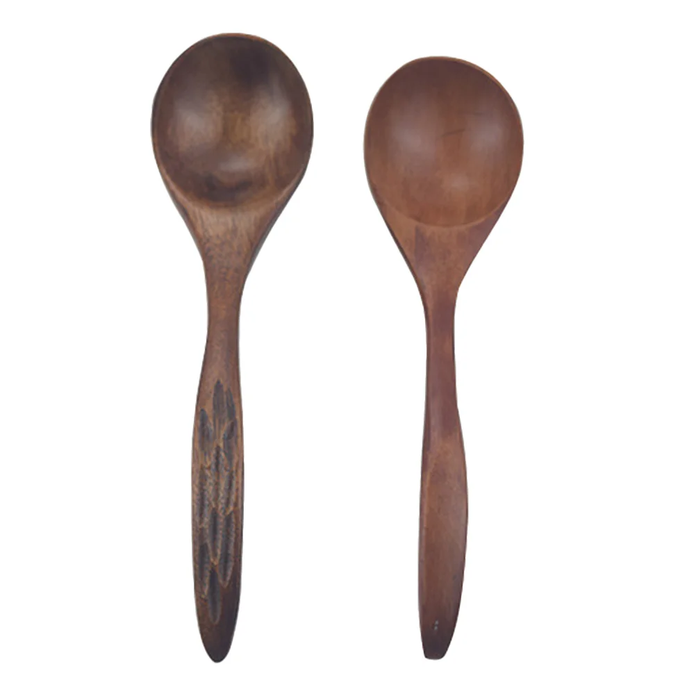 

Spoon Wooden Spoons Ladle Kitchen Soup Serving Rice Stirring Utensils Soups Dessert Porridge Honey Woodmini Teaspoon Natural