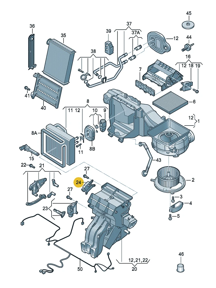 BOICY двигатель привода заслонки обогревателя кондиционера для Jetta Golf Tiguan Passat CC A1 A3