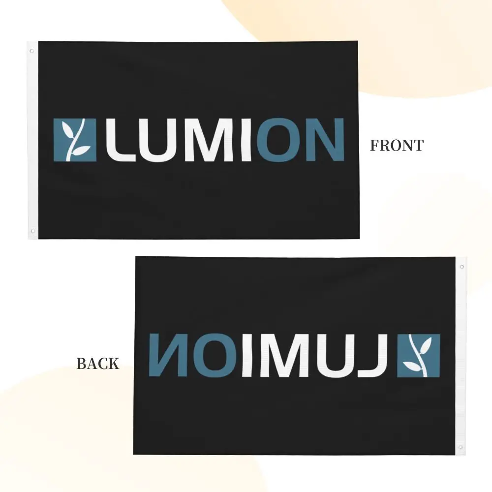 Новый двухсторонний баннер Lumion легкий флаг Садовый декоративный вечерние 3x5