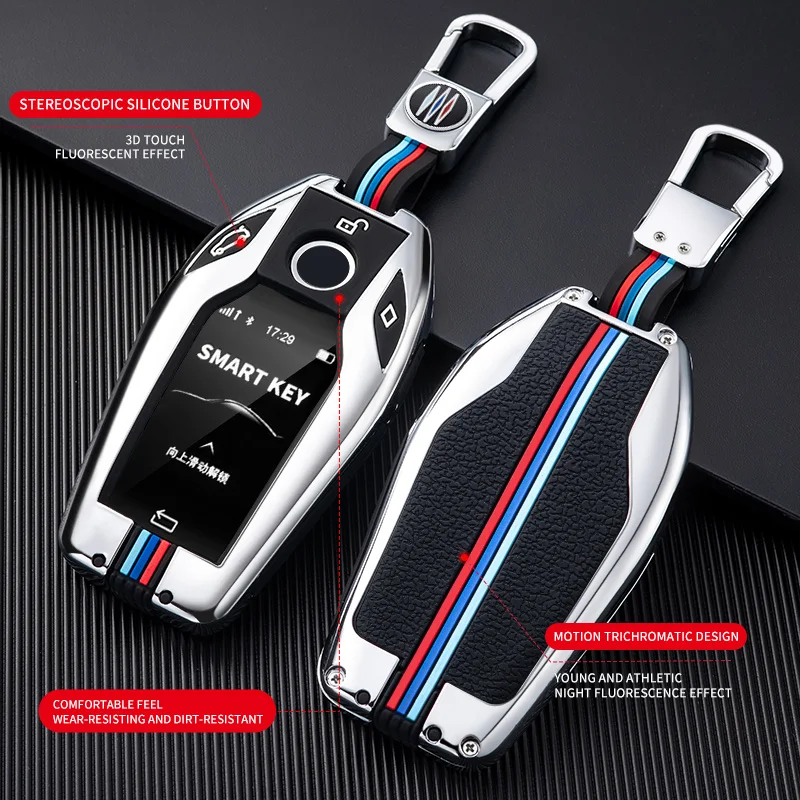 

Car Fully Key Case LED Display Key Cover Case for BMW 5 7 series G11 G12 G30 G31 G32 i8 I12 I15 G01 X3 G02 X4 G05 X5 G07 X7