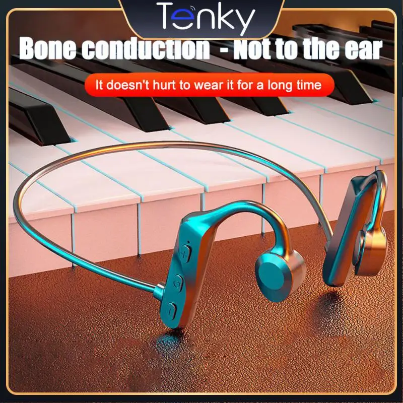 

Wireless Headset Waterproof Air Conduction Tws Earbuds Anti-sweat Bilateral Stereo Music Headphone For Laptop Tablet Low Latency