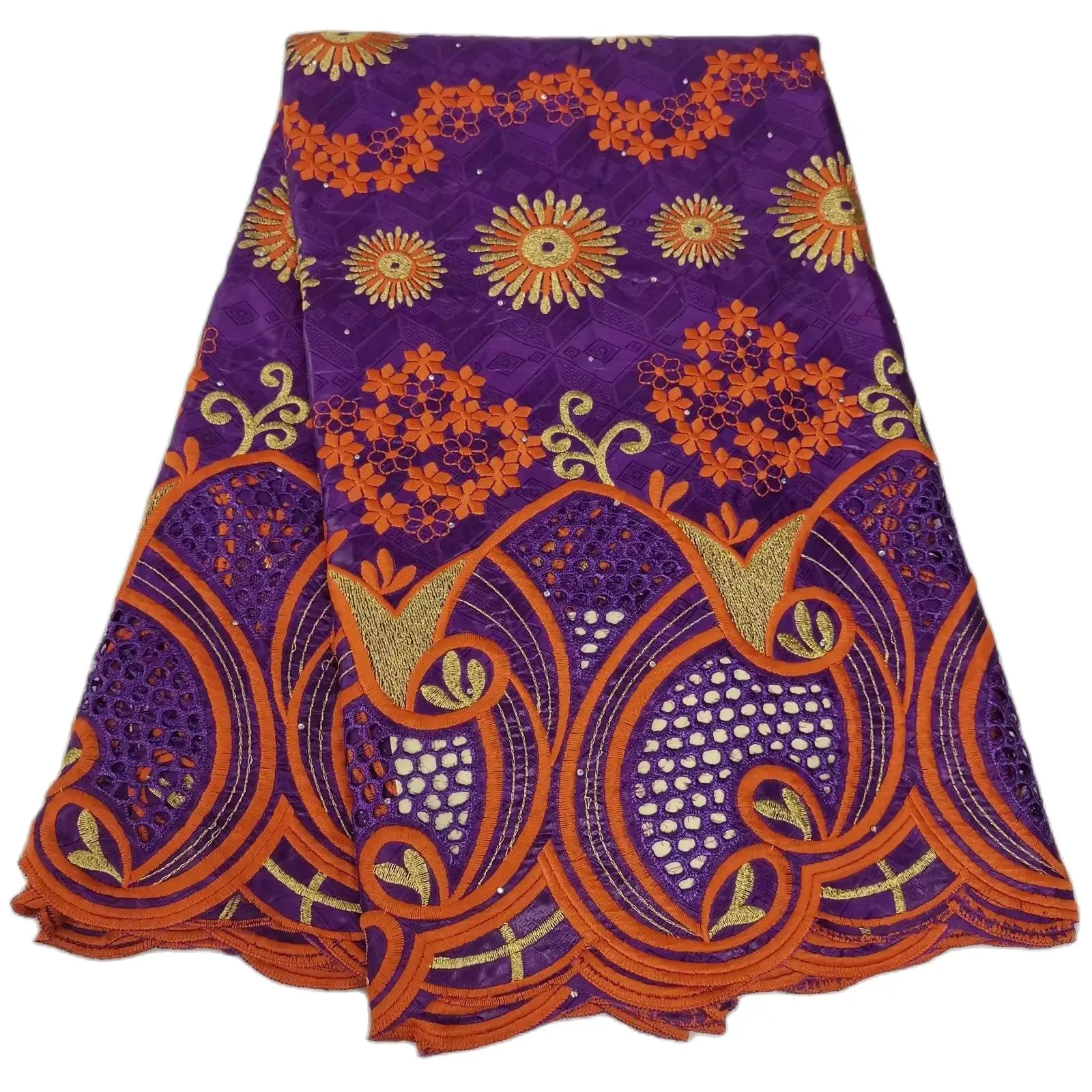 

Новинка 2022, базин с цветочной вышивкой, африканская кружевная ткань, базин богатый с Стразы для женвечерние вечернего платья, 5 ярдов/лот