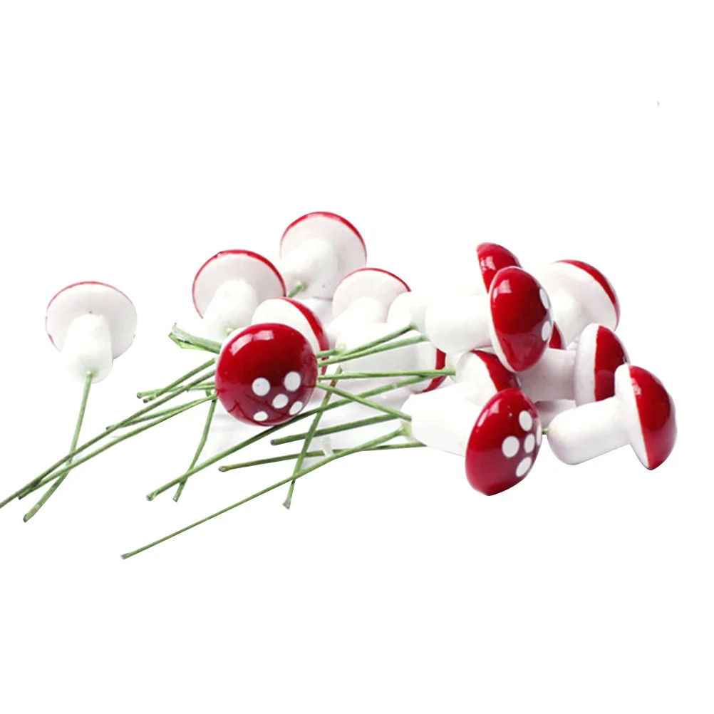 

100 PC Mini Pots Plants Flower Decorations Micro Landscape Decors Accessories Bonsai Mushroom