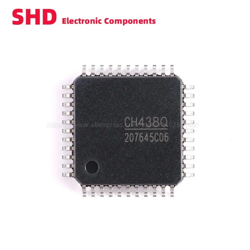 CH438Q CH438 SMD LQFP-44 10x10 8 чип с последовательным портом UART IC