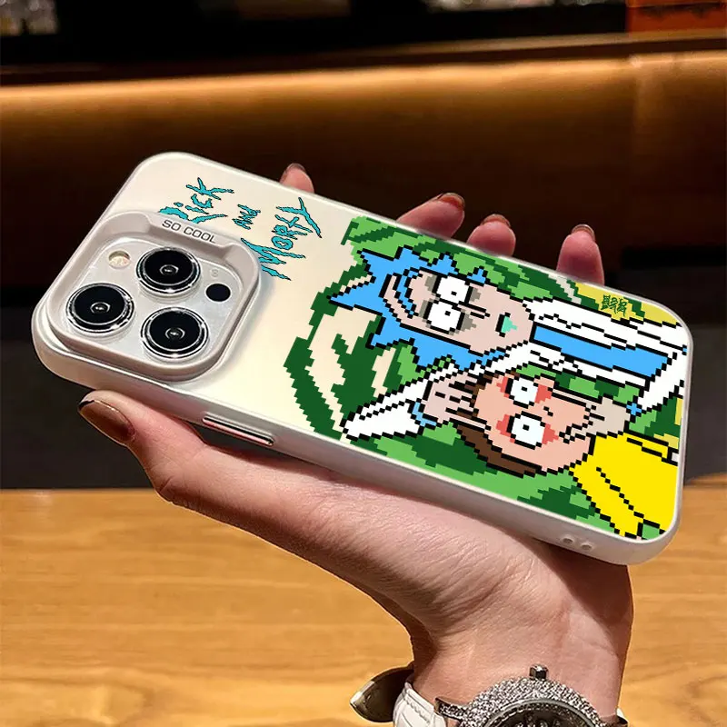 Противоударный чехол для Realme C35 C53 C55 C65 C67 C75 Narzo N53 N63 Note 50 60 12 Lite V60 Pro R-Rick and M-Morty (art.: 3920d978bb880) - 3920d978bb880