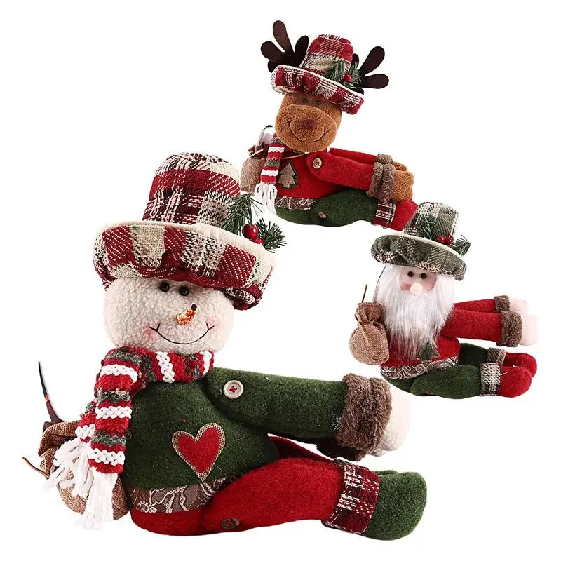 Рождественские шторы с пряжками Санта-Снеговик Эль подхваты для штор застежка