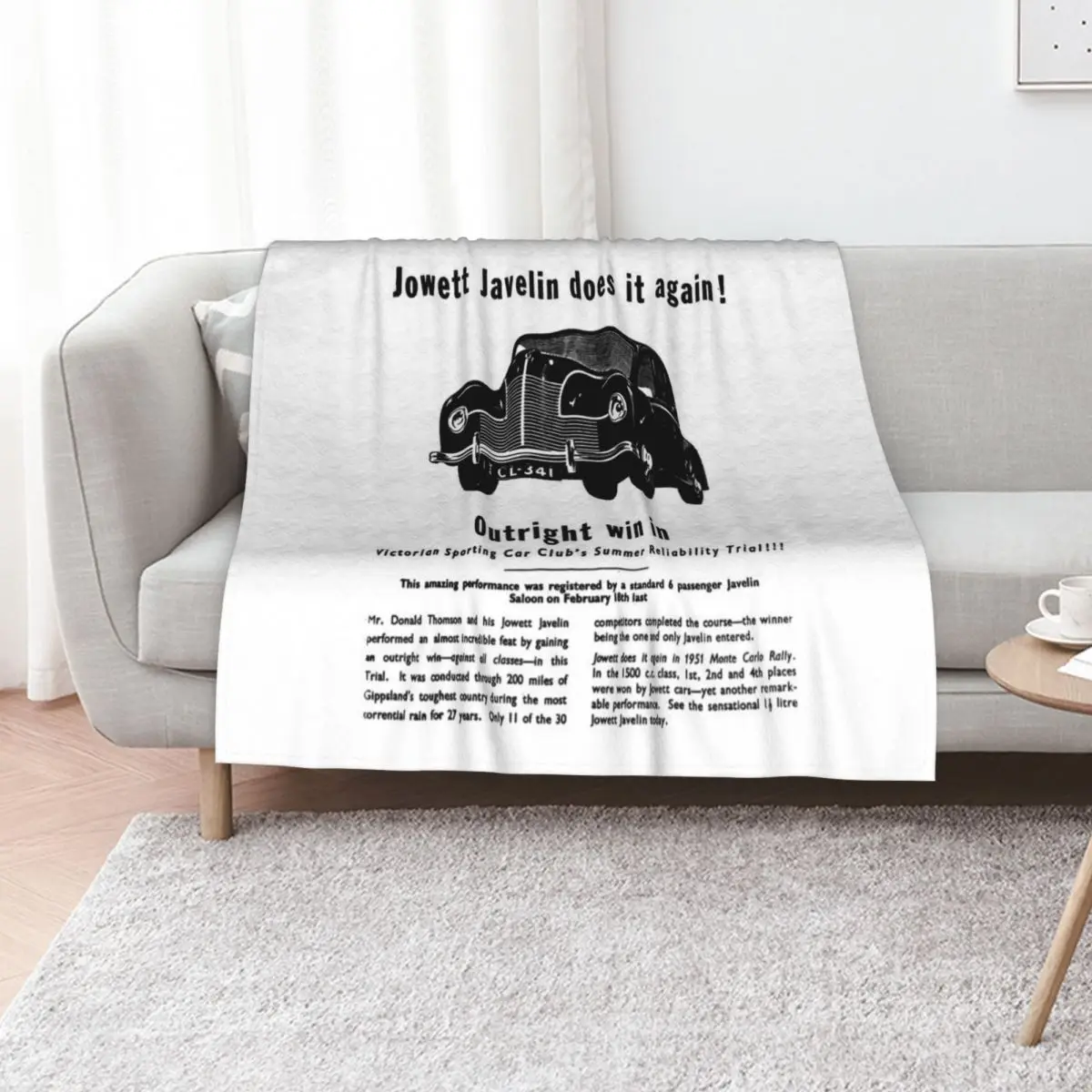 Фото Плед JOWETT JAVELIN: Складное, мягкое и теплое одеяло для использования на улице №1