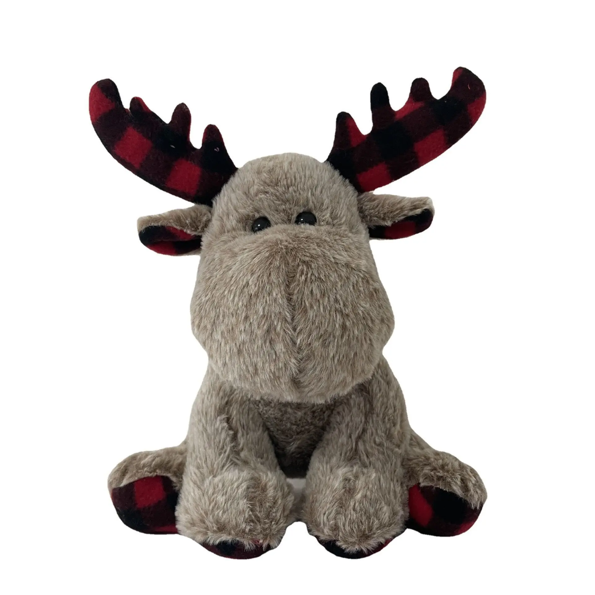 

Cross border new cute deer plush toy 30 cm, birthday gift Christmas gift claw machine doll car decoration company activity gift