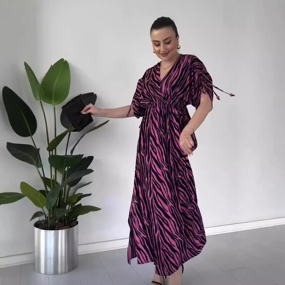 Модное трансграничное платье 555 Модные струящиеся модные платья для женщин