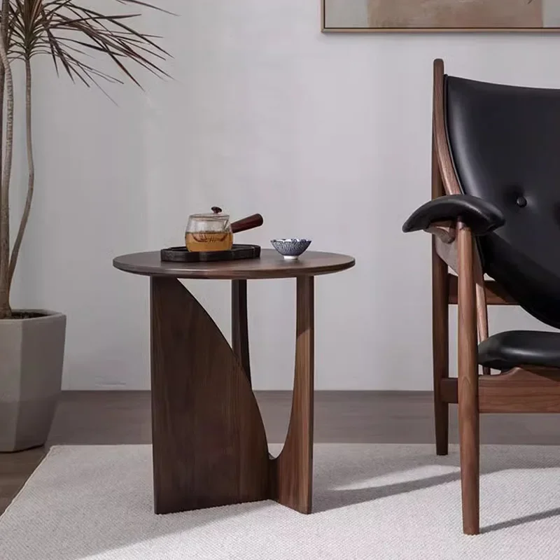 Деревянные диванные столики в скандинавском стиле для гостиной прикроватные