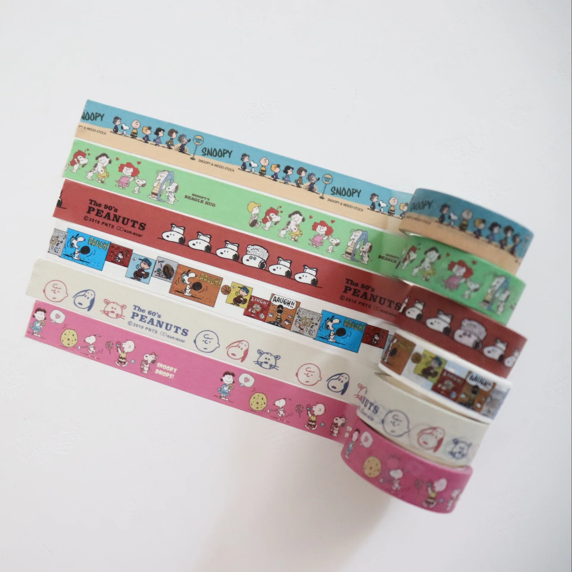 

Cartoon Snoopy Sticker Student Handbook Decorative Paper Tape Cute Original Decorative Tape Student Stationery