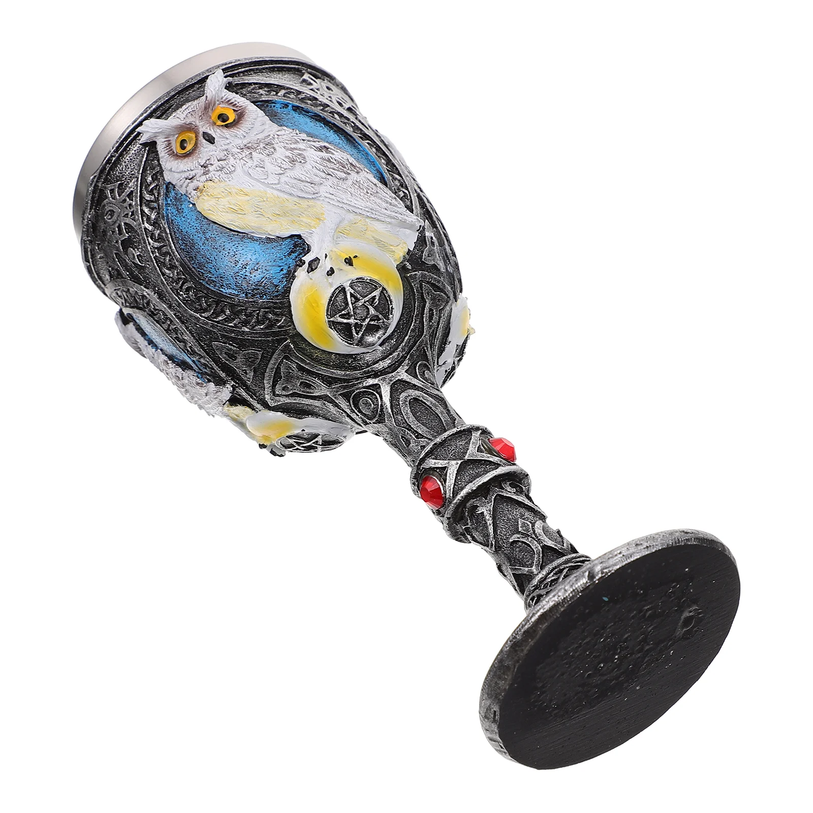 

Goblet Household Desktop Decor Fashion Party Chic Cup Creative Resin Decorative Retro Drinking Banquet Stylish Glasses