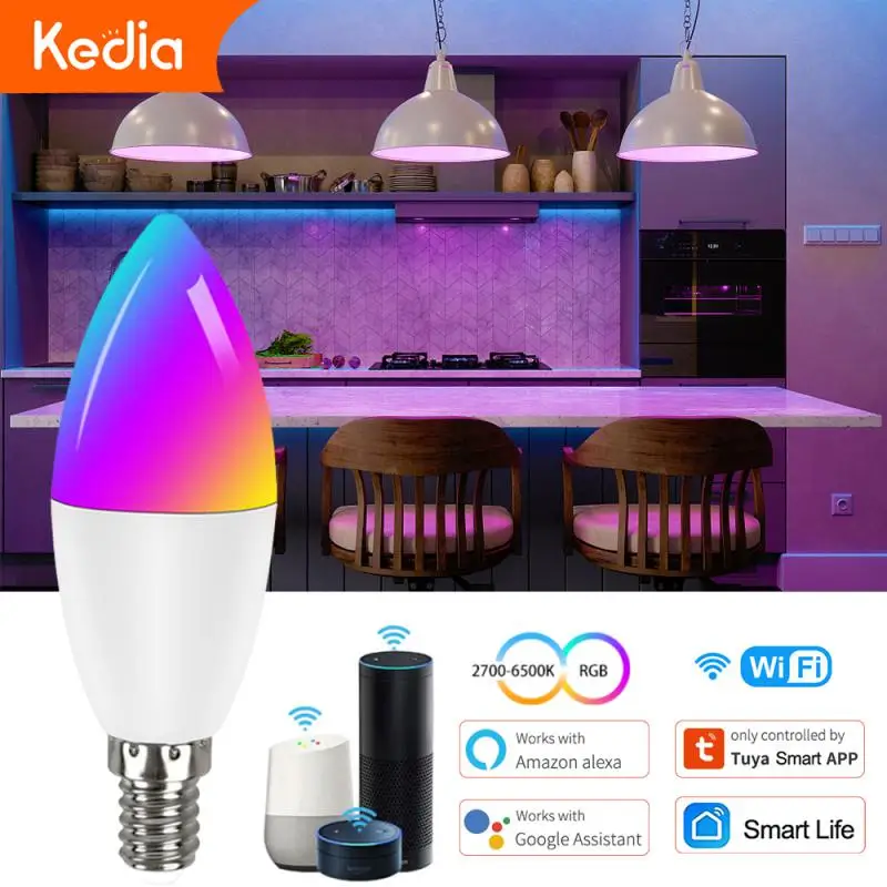 

5W 7W led Light bulb E14 E27 LED Lamp Indoor Warm Cold White Light AC 220V 240V LED Candle Bulb Home Decor Chandelier