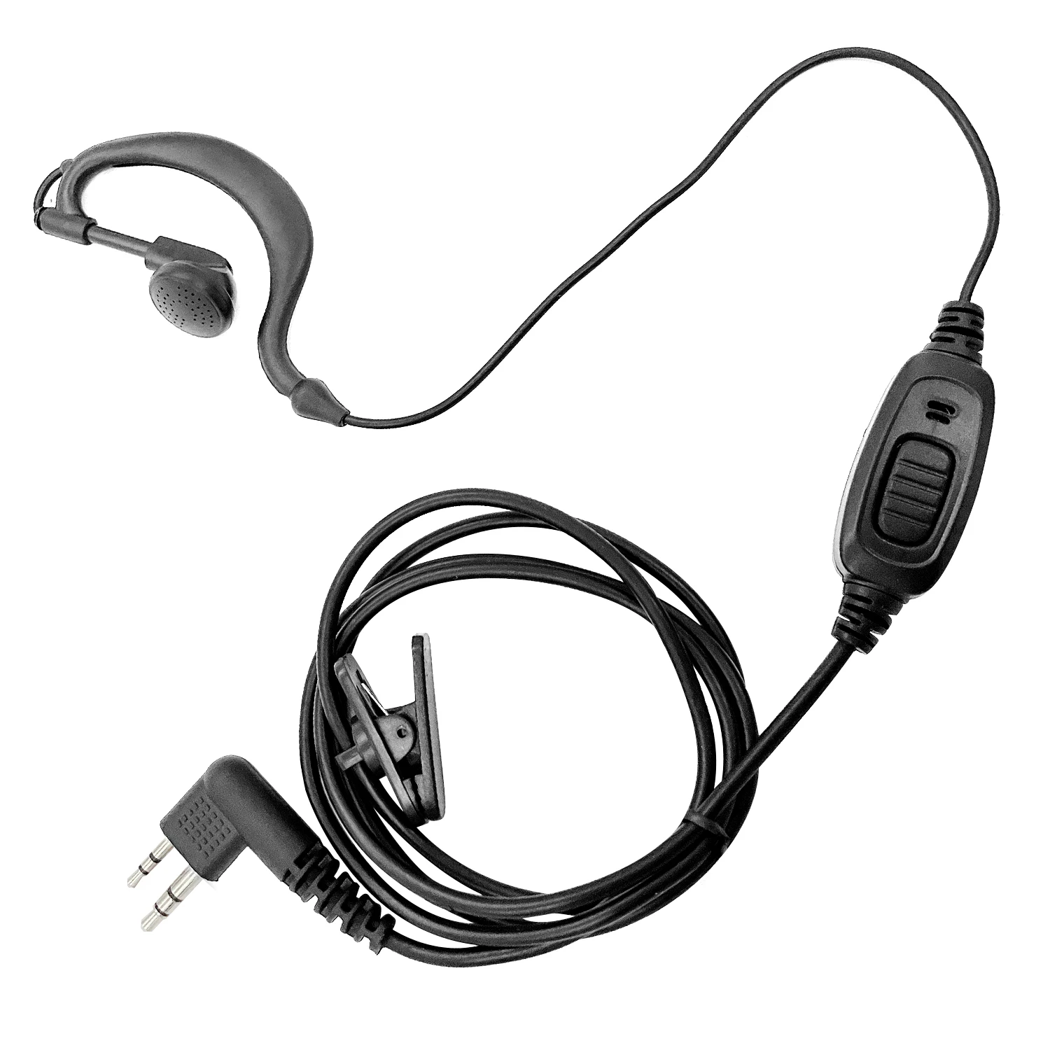 PTT MIC G Shape Earpiece Headset for Hyt TC500 Walkie Talkie Ham Radio Hf Transceiver Handy