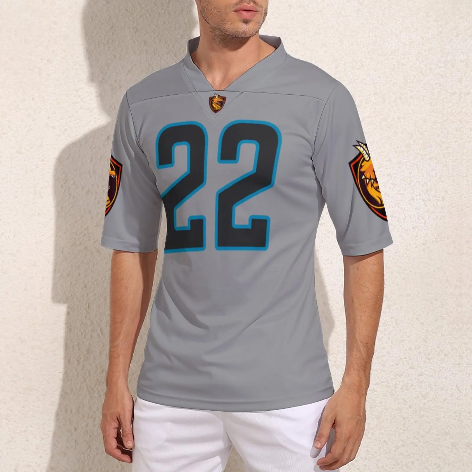 

Team Customize Carolina No 22 Rugby Jersey College Retro Football Jerseys For Male Custom Rugby Shirts
