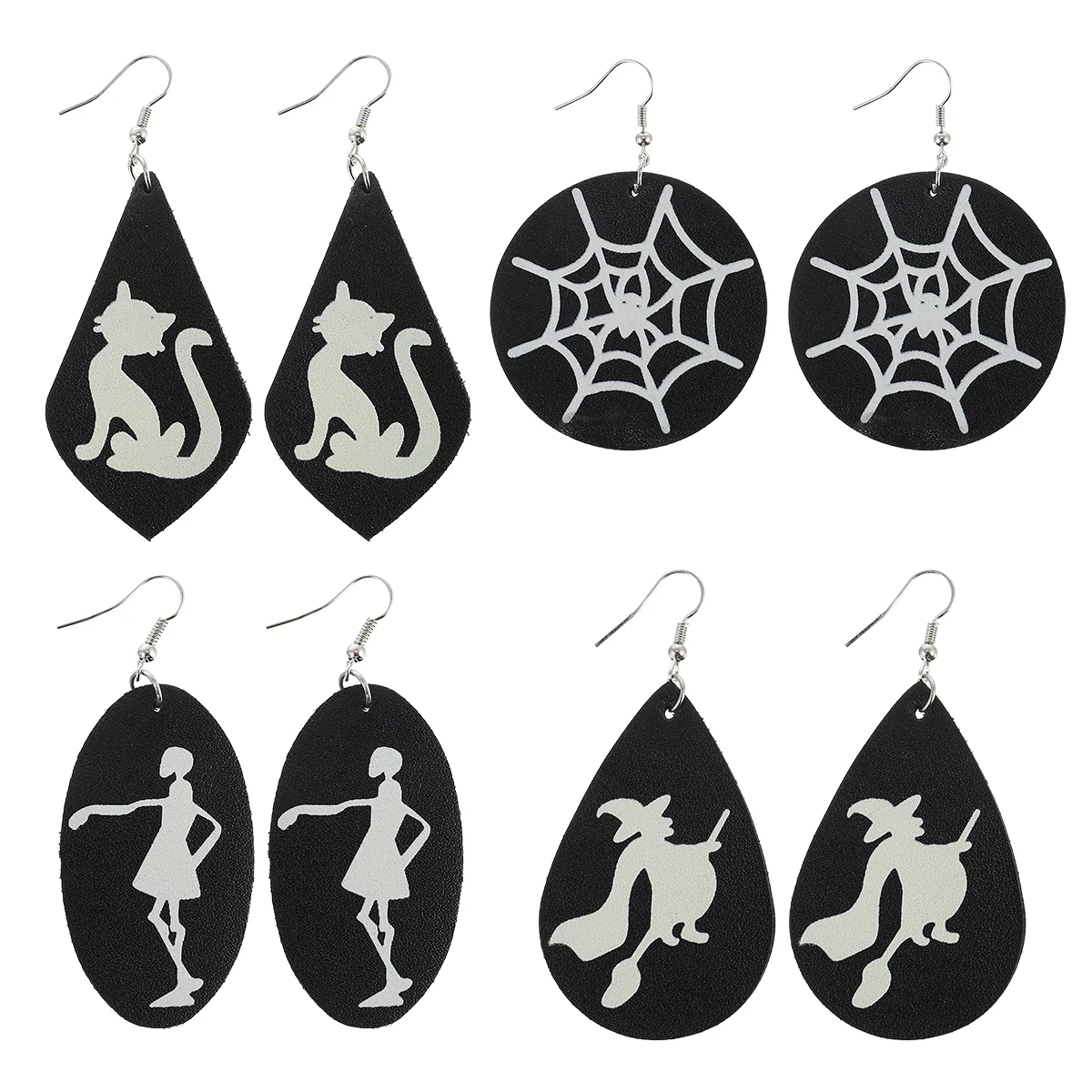

Earrings Forleather Jewelrywitch Luminous Dropdangle Earring Decoration Party Fall Ghost Charm