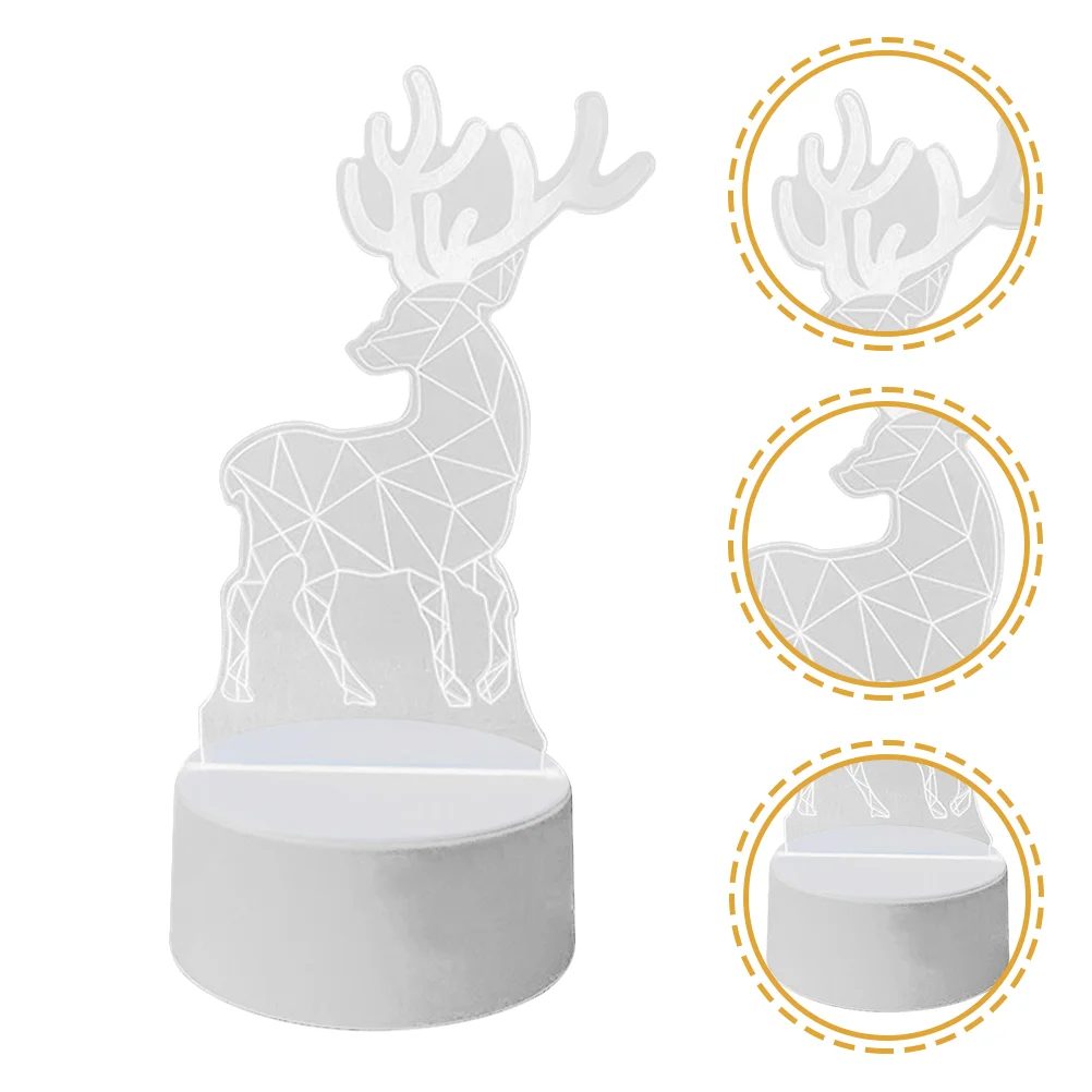 

Night Lamp USB Night Light 3D Elk Table Lamp Decorative Light Adornment