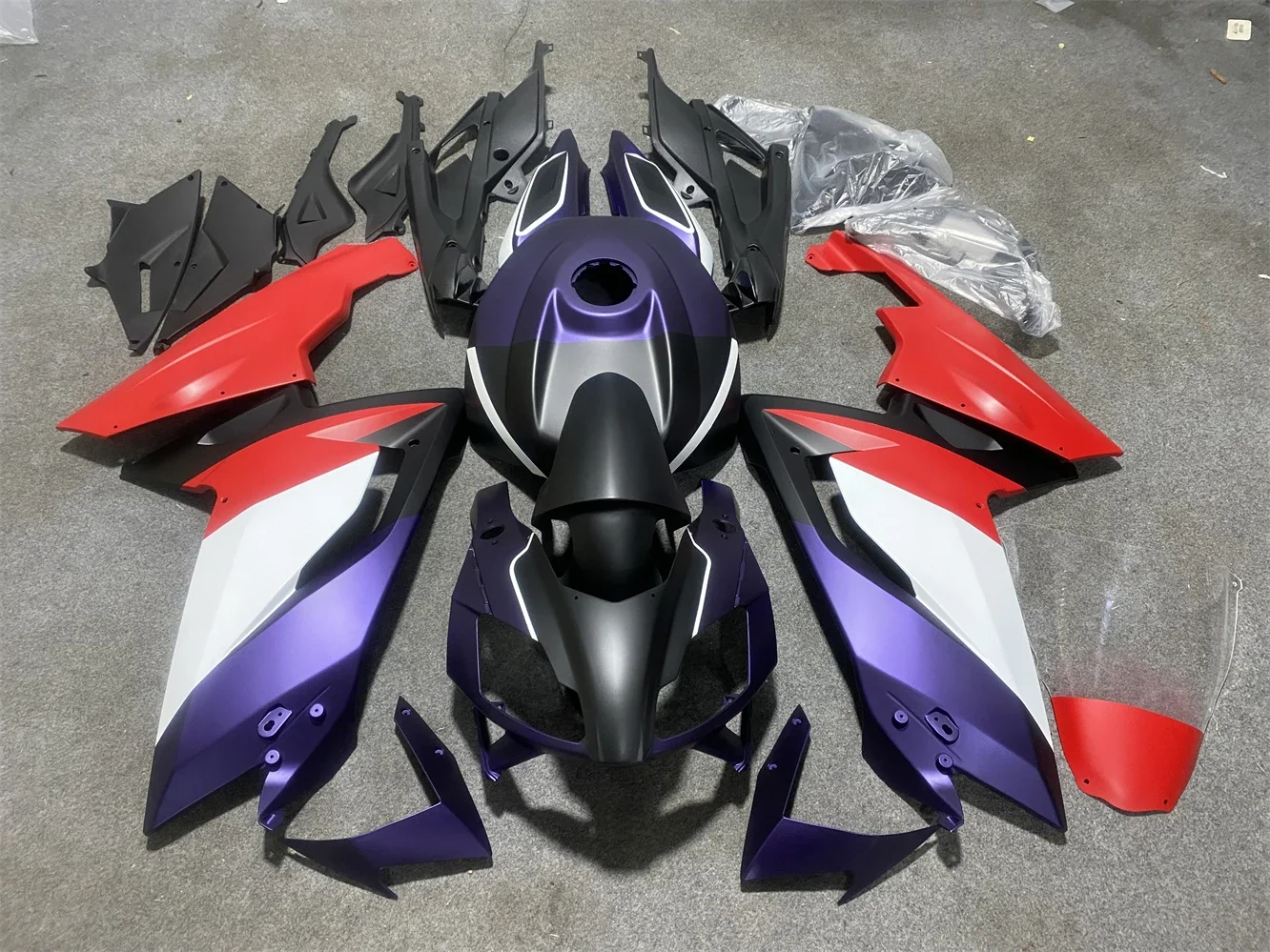 Обтекатель для мотоцикла Apulia RS125 2006 2007 2008 2009 2010 2011 06-11 черный фиолетовый красный