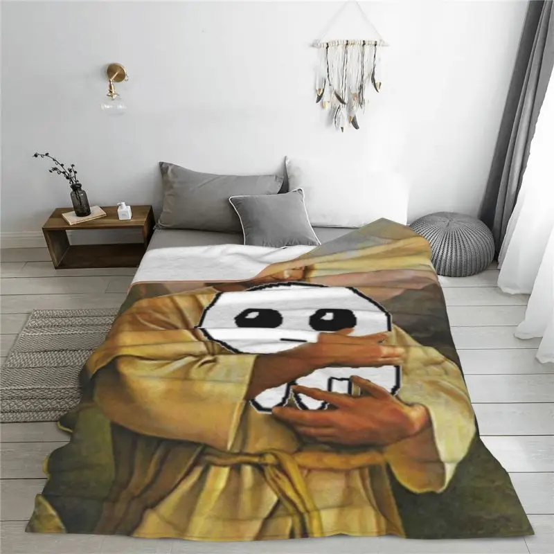 Мягкое Флисовое одеяло с Иисусом для проведения аутизма Осеннее теплое