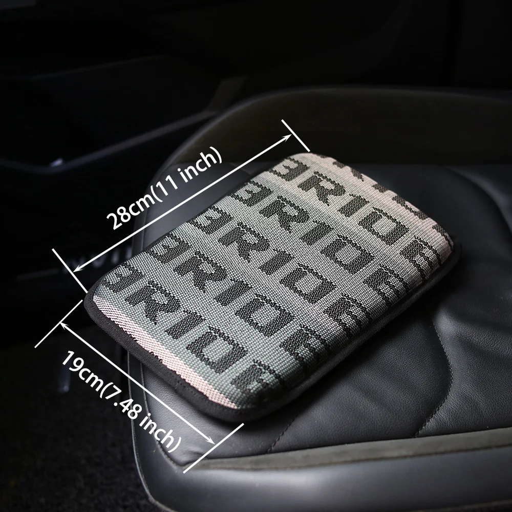 RECAR Fabric JDM Car Auto Armrest Pad Cover Center Console Box Cushion Mat Fit Universal | Automobiles Seat Covers