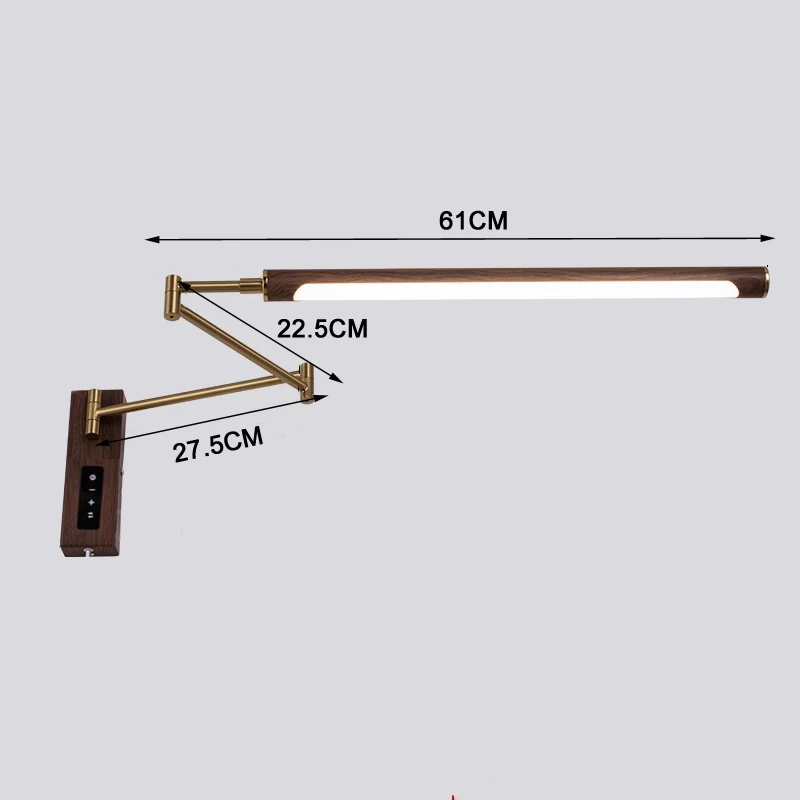 Настенная винтажная лампа Juhaw, золотая/серебряная, светодиодная