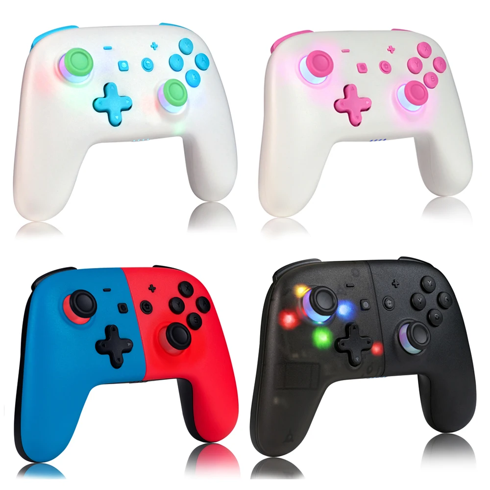 Беспроводной Bluetooth джойстик геймпад Switch Pro контроллер с турбо светодиодный