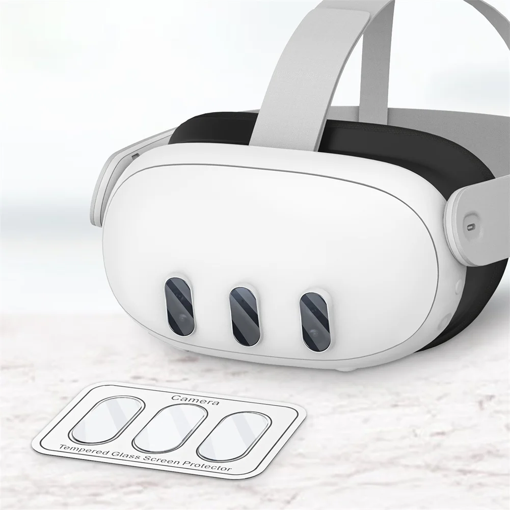 

3 Pack Camera Lens Protector Anti-Scratch Free Tempered Glass 9H High Definition Protective Film Compatible For Meta Quest 3