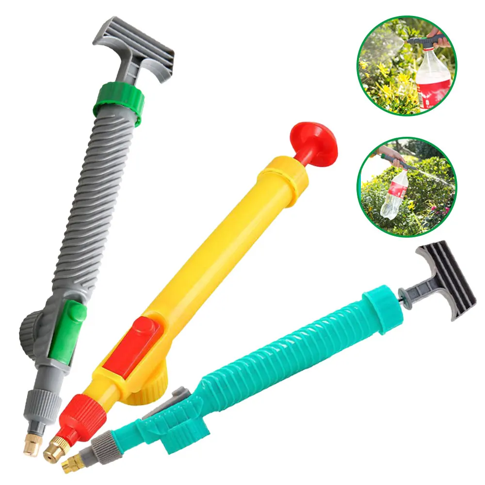 

High Pressure Air Pump Manual Sprayer Adjustable Drink Bottle Spray Head Nozzle for Garden Watering Sprinkler Agriculture Tools