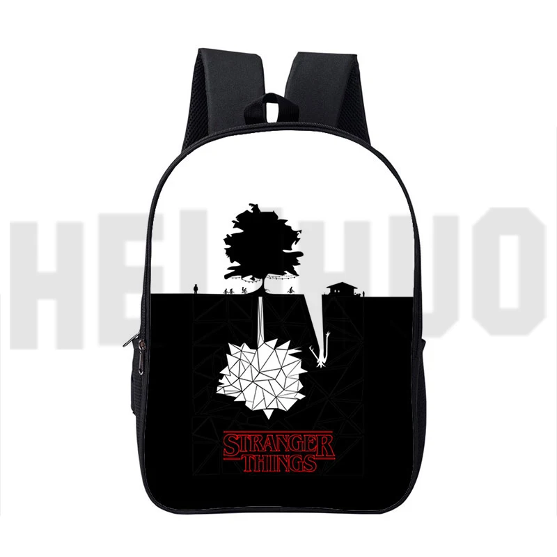 

Hot 16 Inch Stranger Things Backpack Student Backpacks Teens Zipper Anime School Bags for Girls Travel Stranger Things Season 4