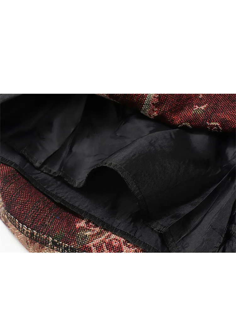 Женская короткая юбка-трапеция с принтом кошки свободная ВИНТАЖНАЯ ДЖИНСОВАЯ