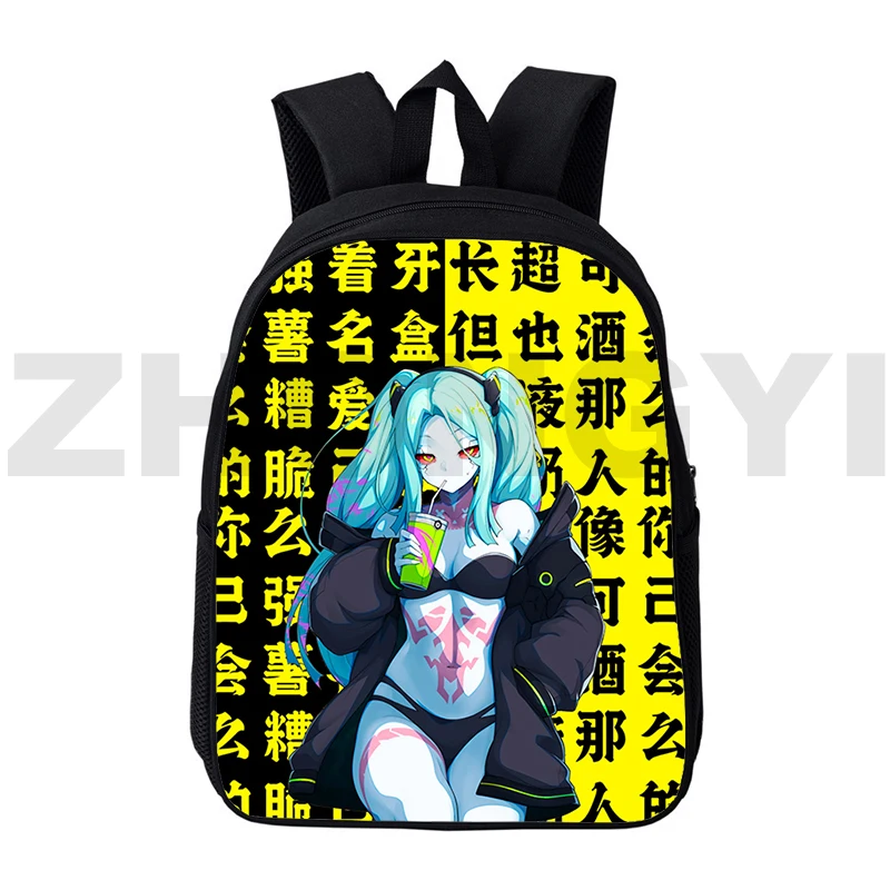 

12/16 Inch 3D Print Rebecca Cyberpunk Edgerunners Backpack Teens Anime Japanese Bag Boys Outdoor Sport School Bag Travel Mochila