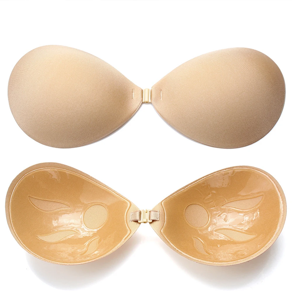 Invisible Chest Stickers Strapless Bra Front Buckle Thin Breathable Gather Underwear for Wedding Dress Intimates Accessories