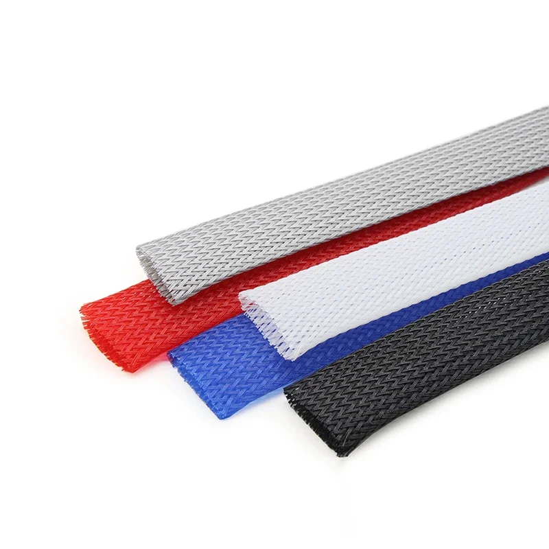 1/2/3/5/10/20 м 60 мм ПЭТ плетеные рукава высокой плотности изолированная оболочка для