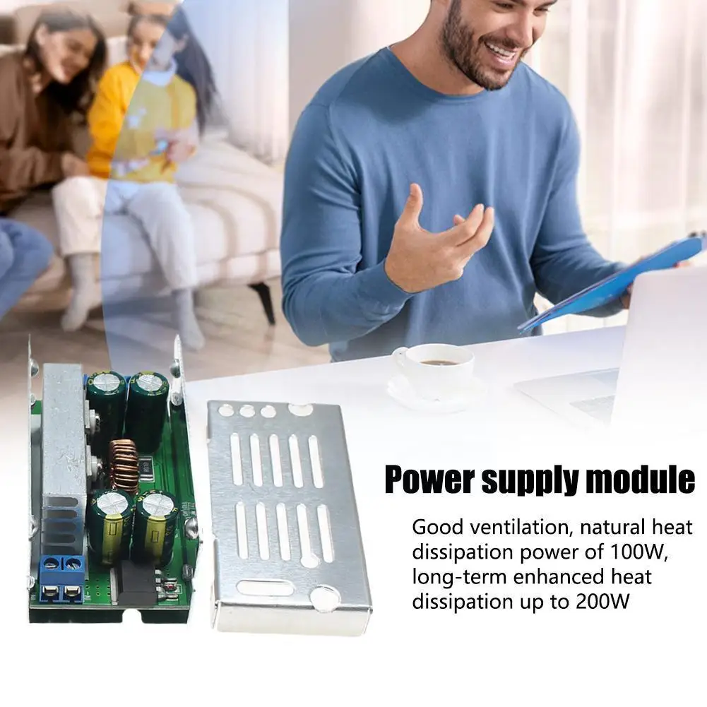 Регулируемый понижающий преобразователь с синхронным преобразователем напряжения, 15 А, 200 Вт, 60 В, регулируемая плата модуля выпрямления T3X2