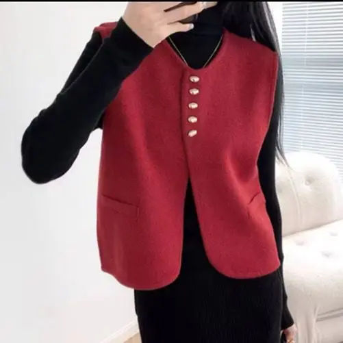 Женский вязаный жилет в Корейском стиле новая коллекция на весну и осень свитер