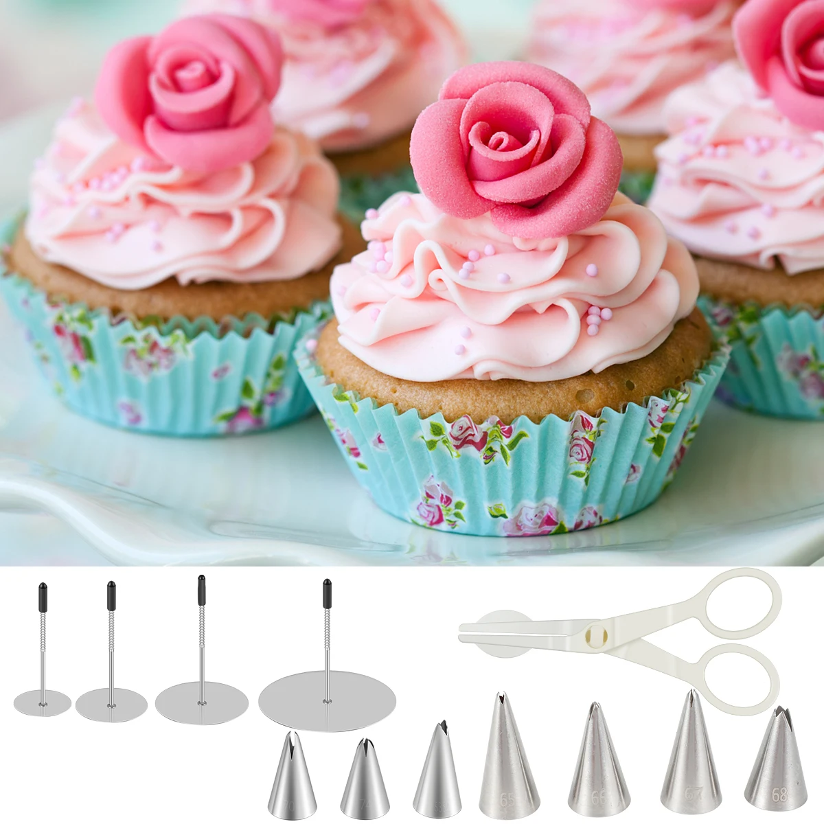 

12 шт., подъемники для ногтей, из нержавеющей стали