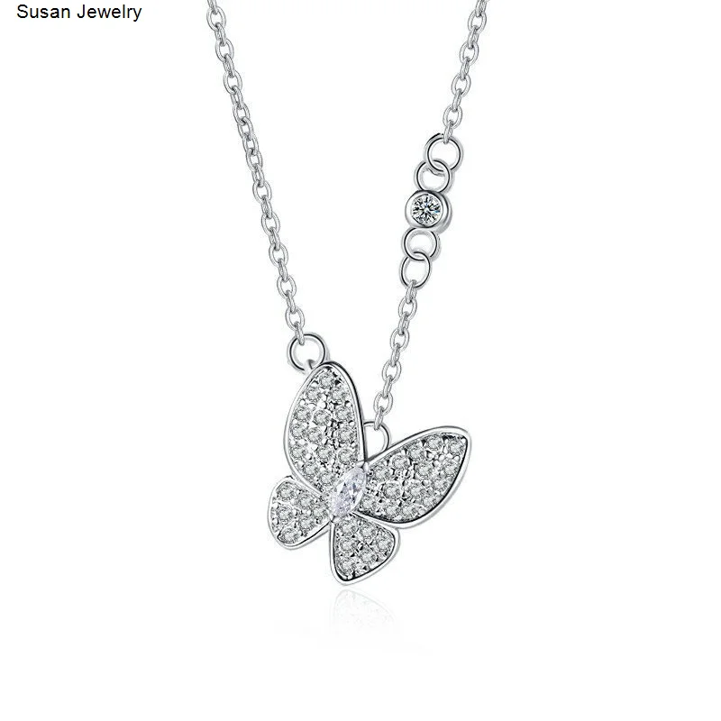 

Butterfly Necklace Female New Design Sense Net Red Fashion Simple Clavicle Chain Jewelry Korean Accessories