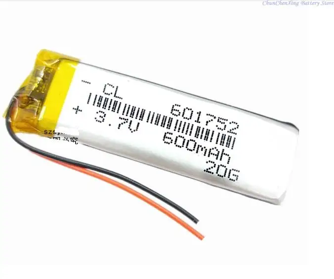 

Аккумулятор ALLCCX 600 мАч, Размеры: 52X17X6 мм, 3,7 в