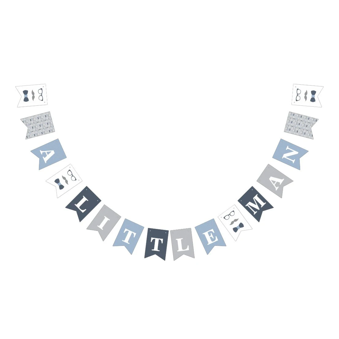 

Custom Little Man Welcome Baby Boy Shower Banner Bunting Flags Favors Birthday Decor Party Decoration